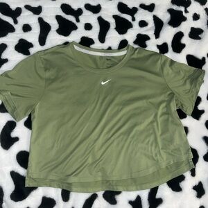 Nike Green Crop Relaxed T-Shirt
